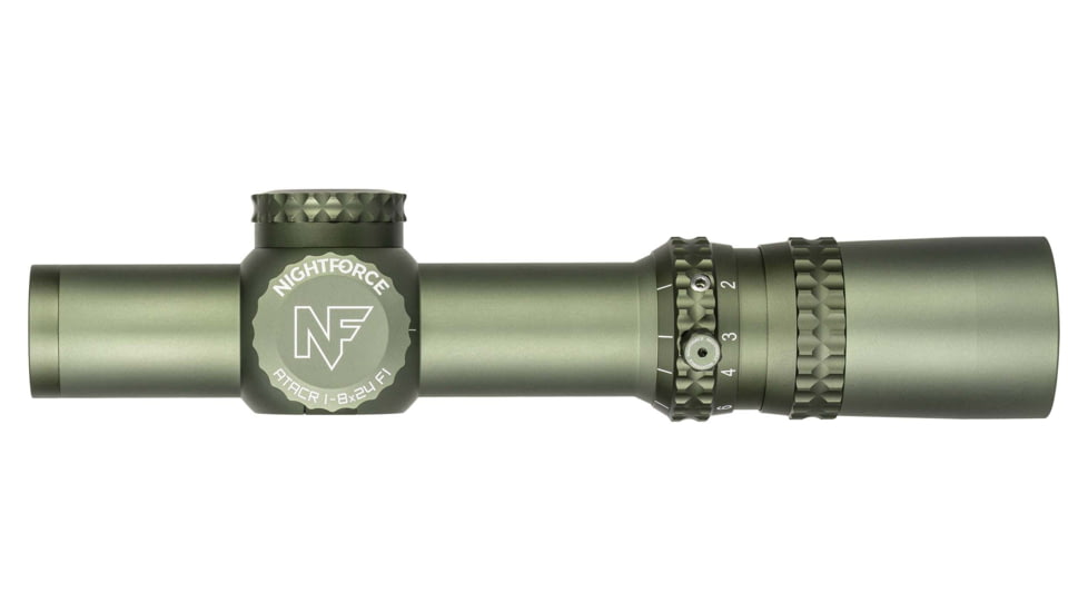 NightForce ATACR 1-8x24mm LPVO Riflescope, 34mm Tube, First Focal Plane, FC-DMx Reticle, Green, C725