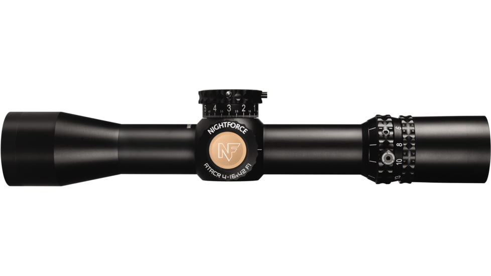 NightForce ATACR 4-16x42mm F1 ZeroHold .250 MOA DigIllum PTL MOAR, Black, 34mm, Full-Size, C542