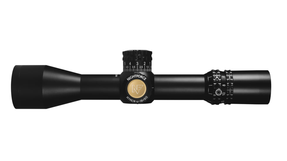 NightForce ATACR 4-16x50mm Rifle Scope, 30 mm Tube, Second Focal Plane, MIL-R, Black, C543