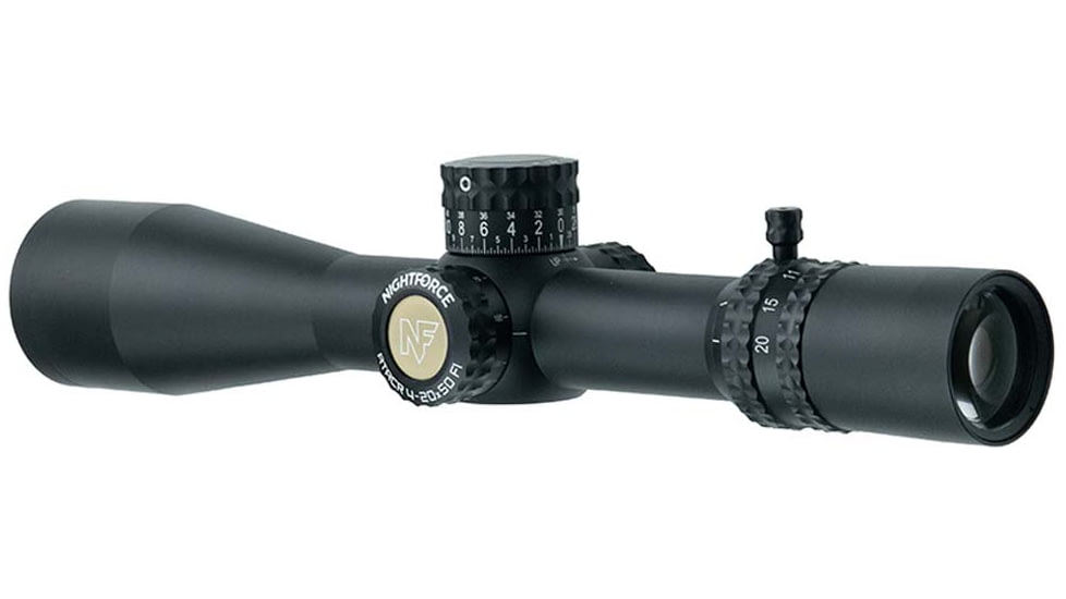 NightForce ATACR 4-20x50 F1 Rifle Scope, .25 MOA, ZeroStop, CW, MOAR, Black, C642