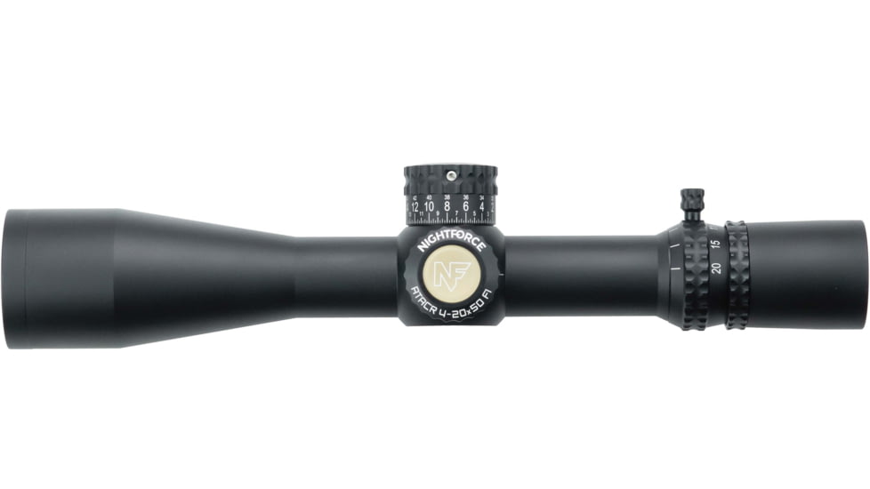 NightForce ATACR 4-20x50 F1 Rifle Scope, .25 MOA, ZeroStop, CW, MOAR, Black, C642