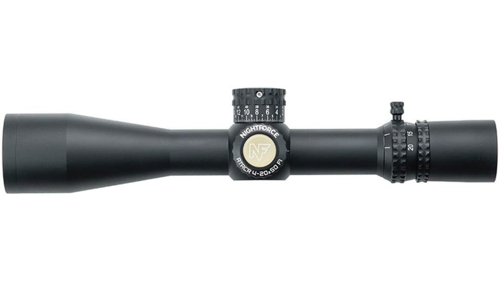 NightForce ATACR 4-20x50mm ZeroStop Rifle Scope, 34mm Tube, First Focal Plane, MOA-XT Reticle, Black, C645