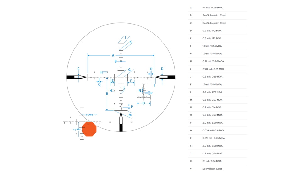 NightForce ATACR 5-25x56mm Rifle Scope, 34mm, Zerostop, 1 Mil-Radian, Digillum Mil-R Reticle, Black, Full-Size, C554