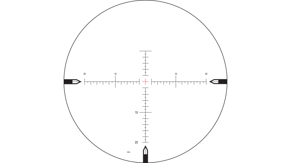 NightForce ATACR 5-25x56mm Rifle Scope, 34mm, Zerostop, .25 MOA, Digillum MOAR-T Reticle, Black, Full-Size, C555