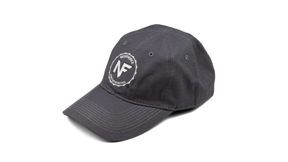 NightForce Hat,Grey Ripstop, Embroidered, Adjustable, A420