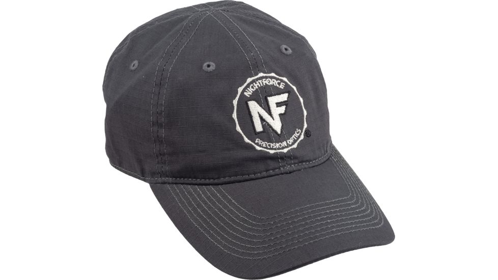 NightForce Hat,Grey Ripstop, Embroidered, Adjustable, A420