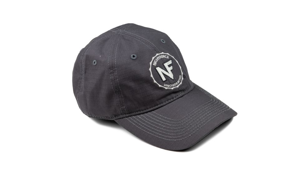 NightForce Hat,Grey Ripstop, Embroidered, Adjustable, A420