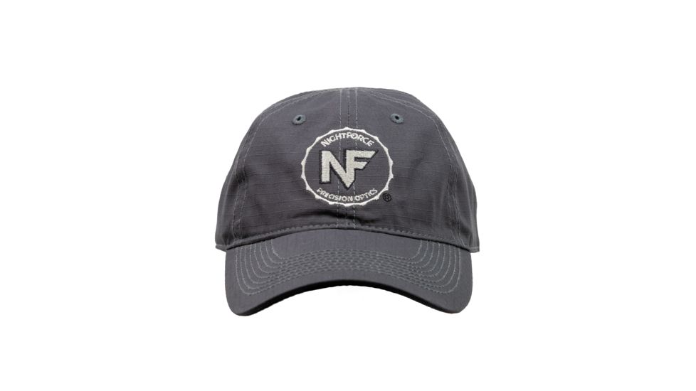 NightForce Hat,Grey Ripstop, Embroidered, Adjustable, A420