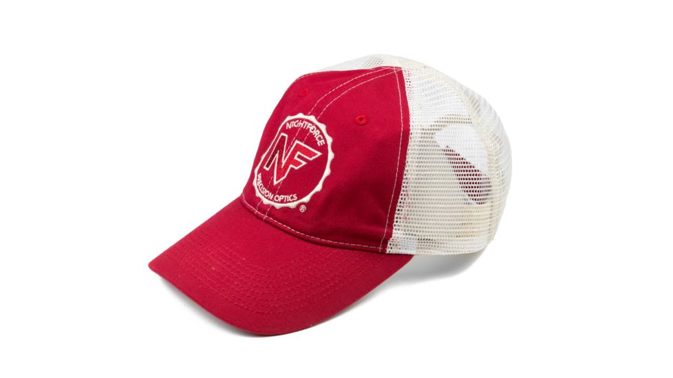 NightForce Hat, Red, Mesh Back, Embroidered, Adjustable, A423
