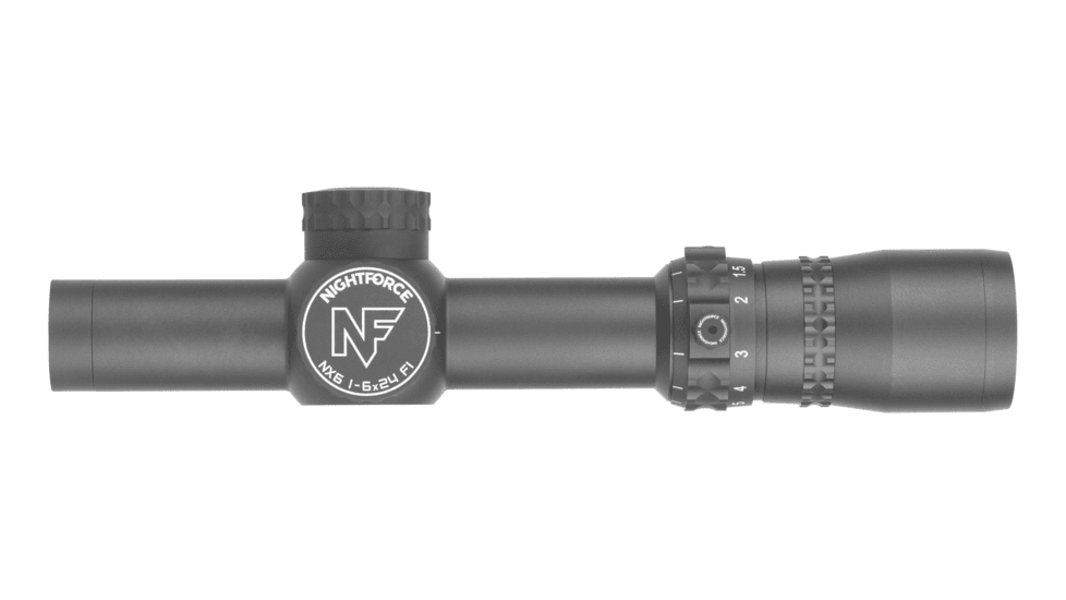 NightForce NX6 1-6x24mm F1 30mm Tube Rifle Scope, First Focal Plane