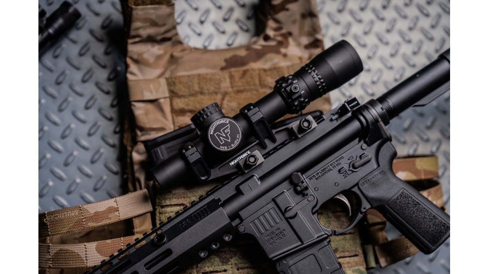 NightForce NX6 1-6x24mm F1 30mm Tube Rifle Scope, First Focal Plane