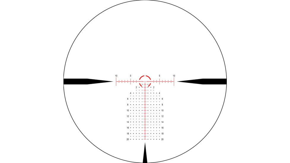 NightForce NX6 2-12x42mm F1 30mm Tube Rifle Scope, First Focal Plane