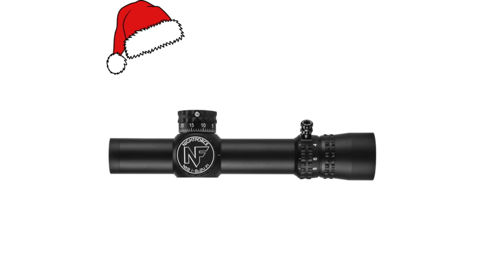 NightForce NX8 1-8x24mm Capped LPVO Rifle Scope, 30mm Tube, First Focal Plane (FFP)