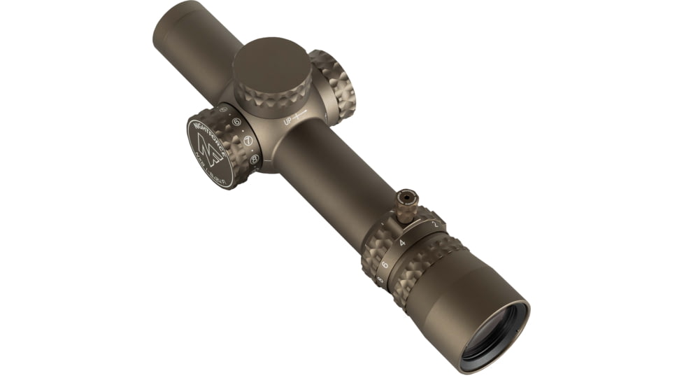 NightForce NX8 1-8x24mm Capped Rifle Scope, 30mm Tube, First Focal Plane, FC-MOA Reticle, Dark Earth, C691