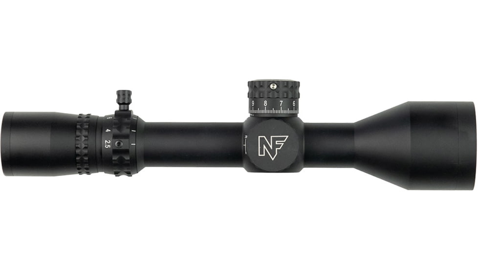 NightForce NX8 2.5-20x50mm F1 Rifle Scope, 30mm Tube, First Focal Plane, MOA-XT Reticle, Black, C651