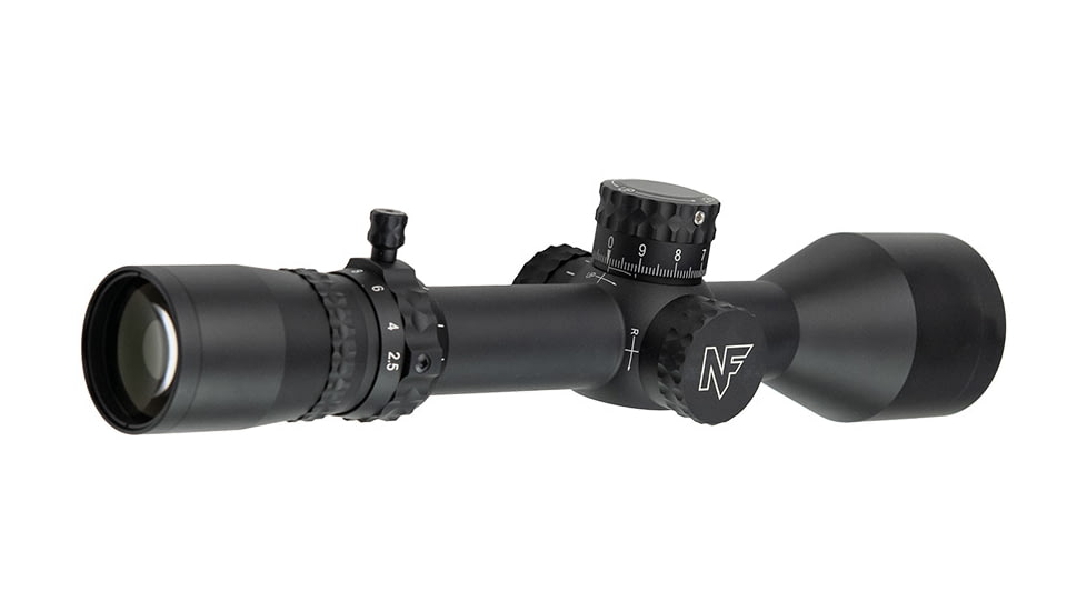NightForce NX8 2.5-20x50mm F1 Rifle Scope, 30mm Tube, First Focal Plane, MOA-XT Reticle, Black, C651