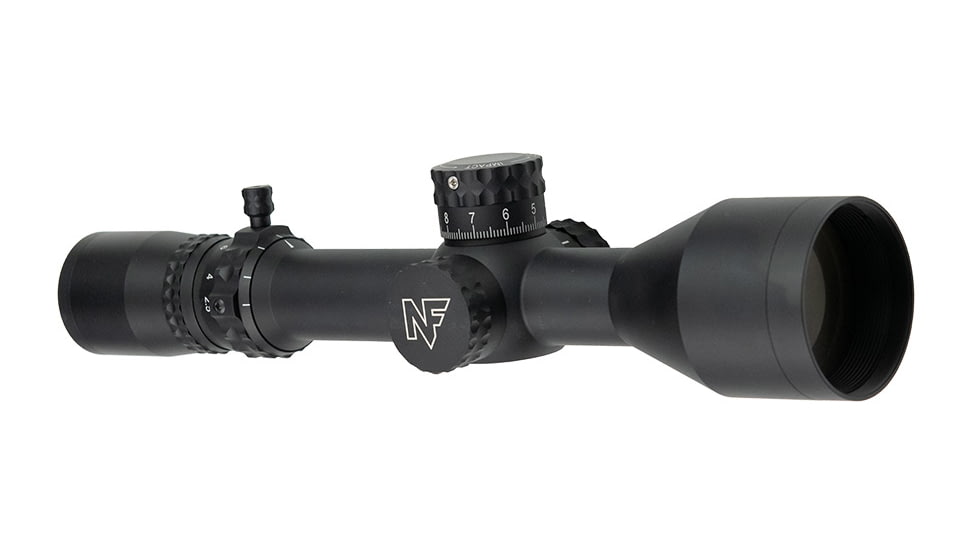 NightForce NX8 2.5-20x50mm F1 Rifle Scope, 30mm Tube, First Focal Plane, MOA-XT Reticle, Black, C651