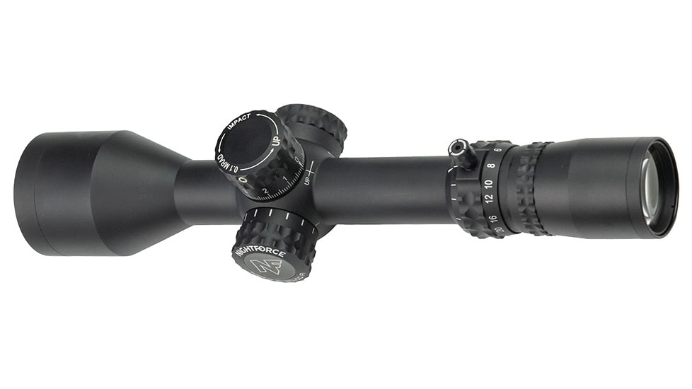 NightForce NX8 2.5-20x50mm F1 Rifle Scope, 30mm Tube, First Focal Plane, MOA-XT Reticle, Black, C651