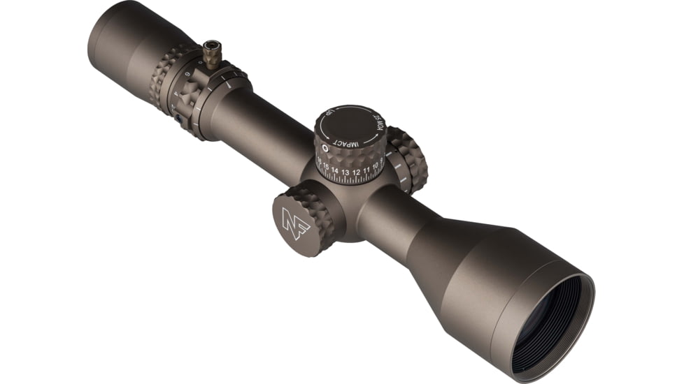 NightForce NX8 2.5-20x50mm F1 Rifle Scope, 30mm Tube, First Focal Plane, MOAR Reticle, Dark Earth, C685