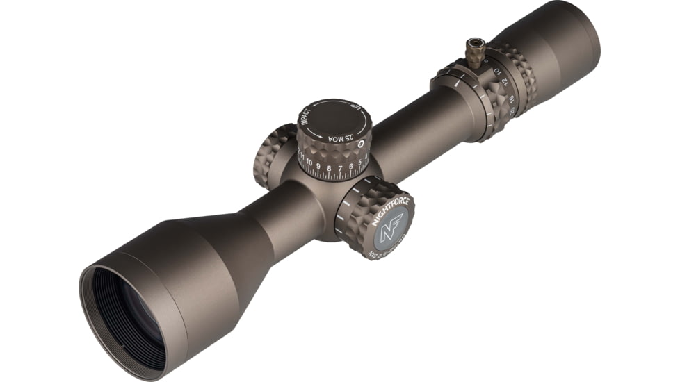 NightForce NX8 2.5-20x50mm Rifle Scope, 30mm Tube, Second Focal Plane, MOAR-CF2 Reticle, Dark Earth, C686