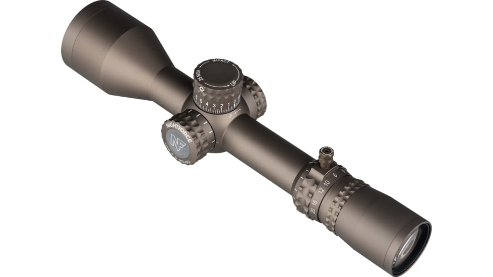 NightForce NX8 2.5-20x50mm Rifle Scope, 30mm Tube, Second Focal Plane, MOAR-CF2 Reticle, Dark Earth, C686