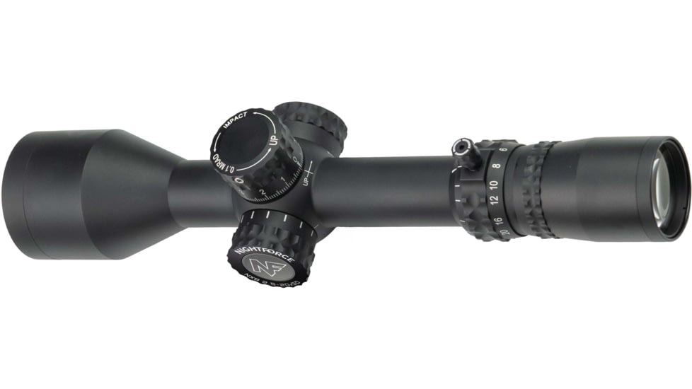 NightForce NX8 2.5-20X50mm Rifle Scope F2, ZeroStop, .1 Mil-Radian, DigIllum, PTL, Mil-CF2, Black, C638