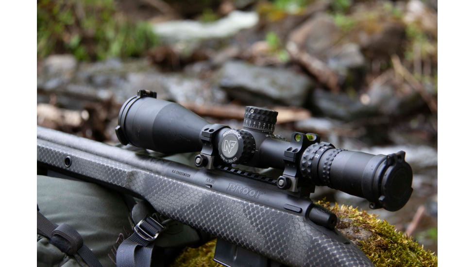 NightForce NX8 4-32X50mm Rifle Scope F2, ZeroStop, .1 Mil-Radian, DigIllum, PTL, Mil-CF2D, Black, C640