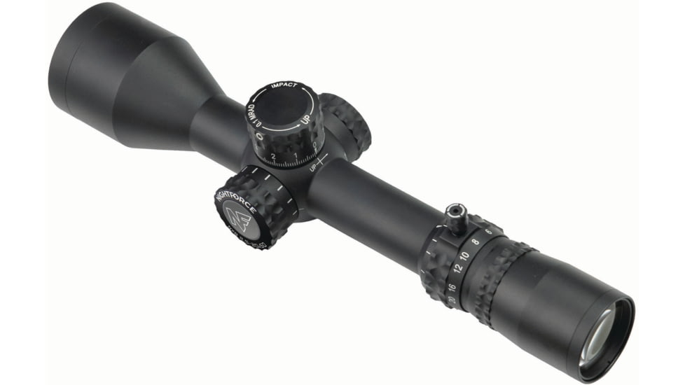 NightForce NX8 2.5-20X50mm Rifle Scope F2, ZeroStop, .1 Mil-Radian, DigIllum, PTL, Mil-CF2, Black, C638