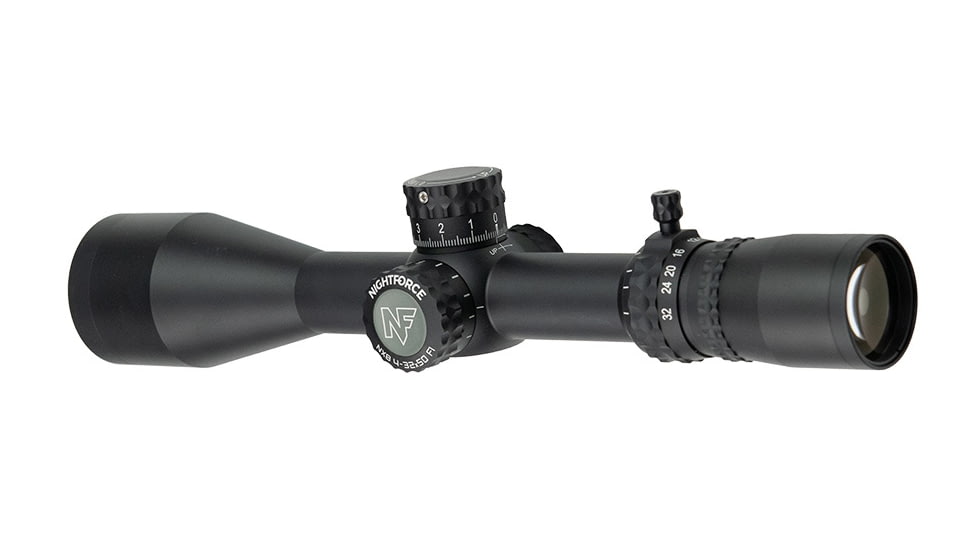 NightForce NX8 4-32x50mm F1 Rifle Scope, 30mm Tube, First Focal Plane, MOA-XT Reticle, Black, C652