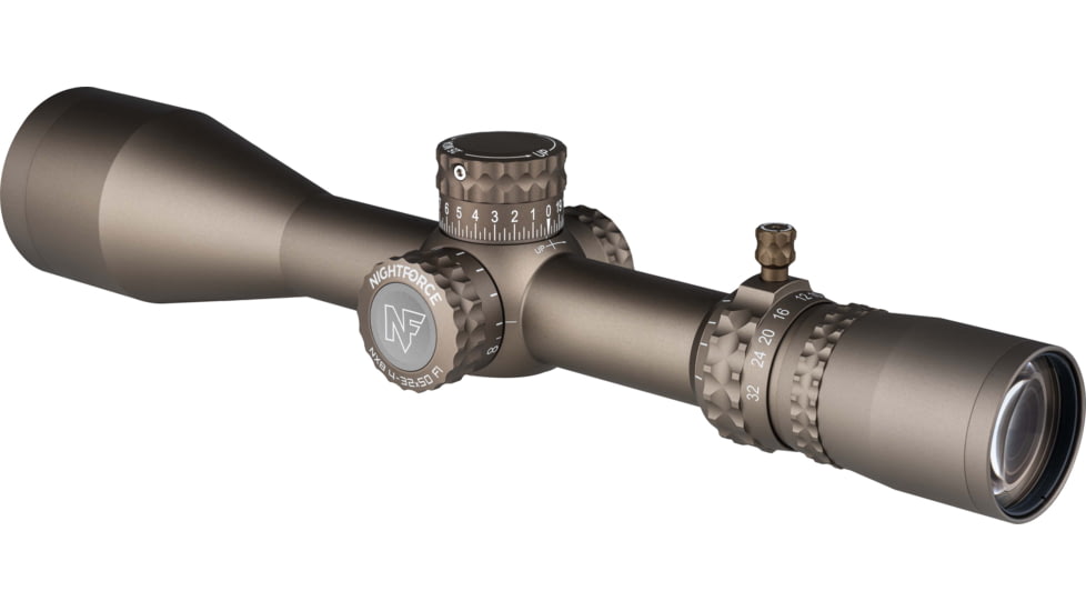 NightForce NX8 4-32x50mm Rifle Scope, 30mm Tube, First Focal Plane, MOAR Reticle, Dark Earth, C687