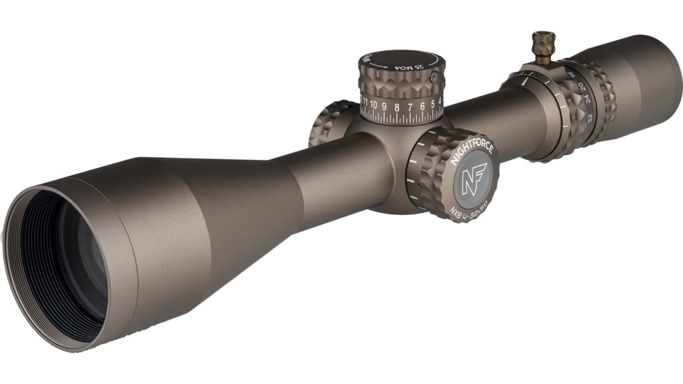 NightForce NX8 4-32x50mm Rifle Scope, 30mm Tube, Second Focal Plane, MOAR-CF2D Reticle, Dark Earth, C688