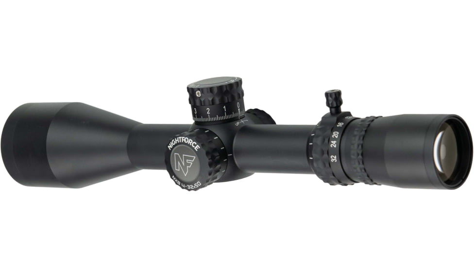 NightForce NX8 4-32X50mm Rifle Scope F2, ZeroStop, .1 Mil-Radian, DigIllum, PTL, Mil-CF2D, Black, C640