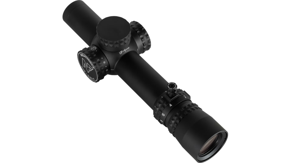 NightForce NX8 Capped E/W Rifle Scope, 1-8x24mm, 30mm Tube, FC-DMx Reticle, Black, C654