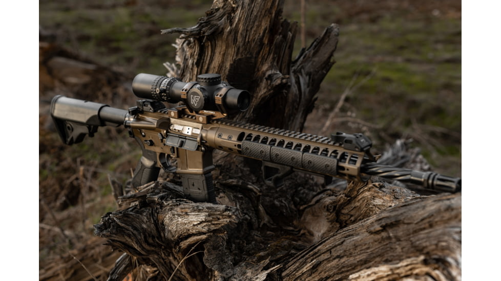 NightForce NX8 Capped E/W Rifle Scope, 1-8x24mm, 30mm Tube, FC-DMx Reticle, Black, C654