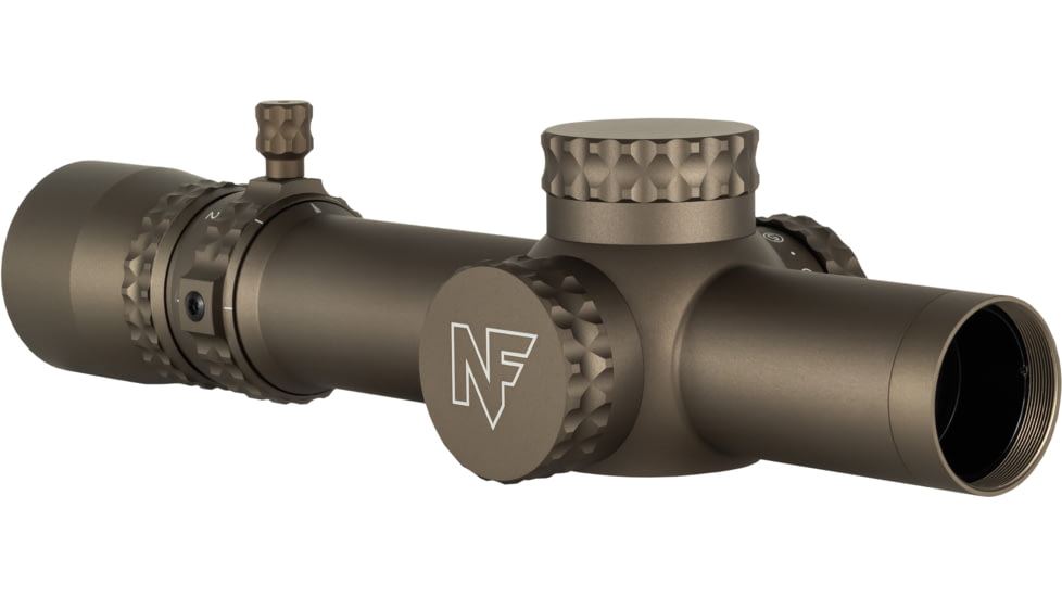 NightForce NX8 Capped E/W Rifle Scope, 1-8x24mm, 30mm Tube, FC-DMx Reticle, Dark Earth, C663