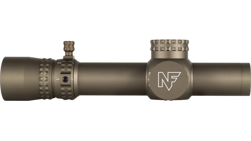NightForce NX8 Capped E/W Rifle Scope, 1-8x24mm, 30mm Tube, FC-DMx Reticle, Dark Earth, C663