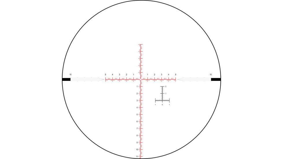 NightForce NX8 Rifle Scope, 2.5-20x50mm, First Focal Plane, .1 Mil-Radian, Mil-C Reticle, Black, C623