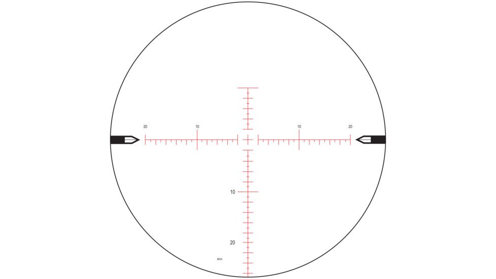 NightForce NX8 Rifle Scope, 2.5-20x50mm, First Focal Plane, .250 MOA, MOAR Reticle, Black, C622