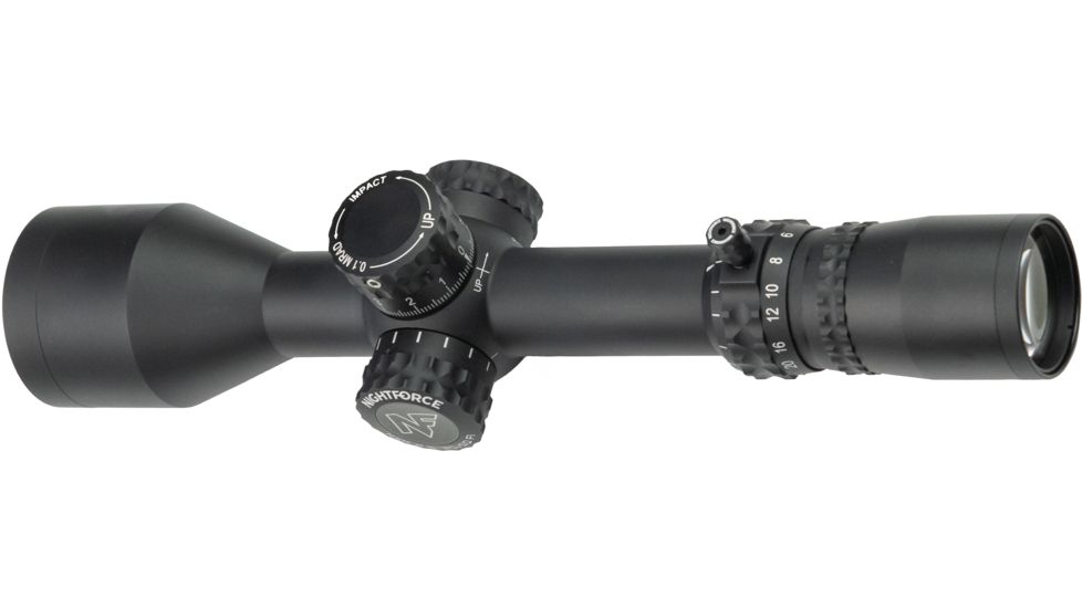NightForce NX8 Rifle Scope, 2.5-20X50mm, 30mm Tube, First Focal Plane, F1, ZeroStop, .1 Mil-Radian , DigIllum, Mil-XT Reticle, C632