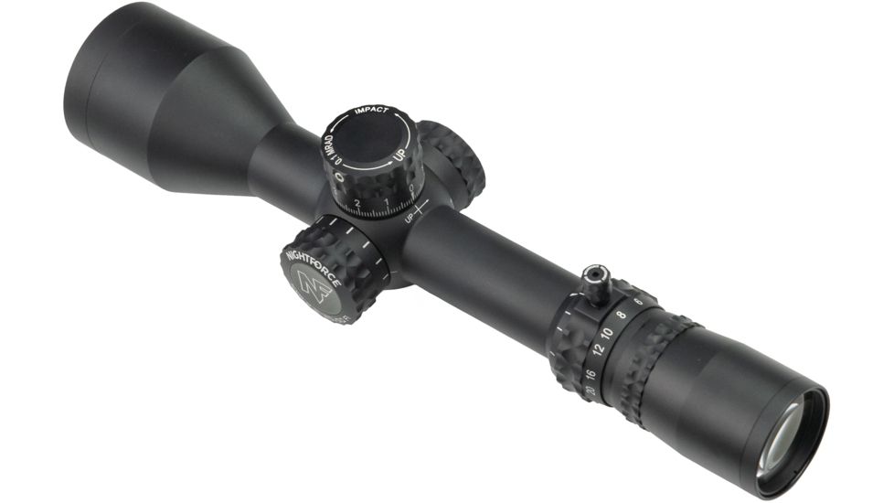 NightForce NX8 Rifle Scope, 2.5-20X50mm, 30mm Tube, First Focal Plane, F1, ZeroStop, .1 Mil-Radian , DigIllum, Mil-XT Reticle, C632