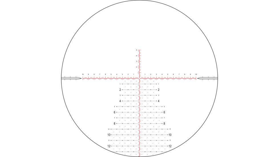 NightForce NX8 Rifle Scope, 2.5-20X50mm, 30mm Tube, First Focal Plane, F1, ZeroStop, .1 Mil-Radian , DigIllum, Mil-XT Reticle, C632