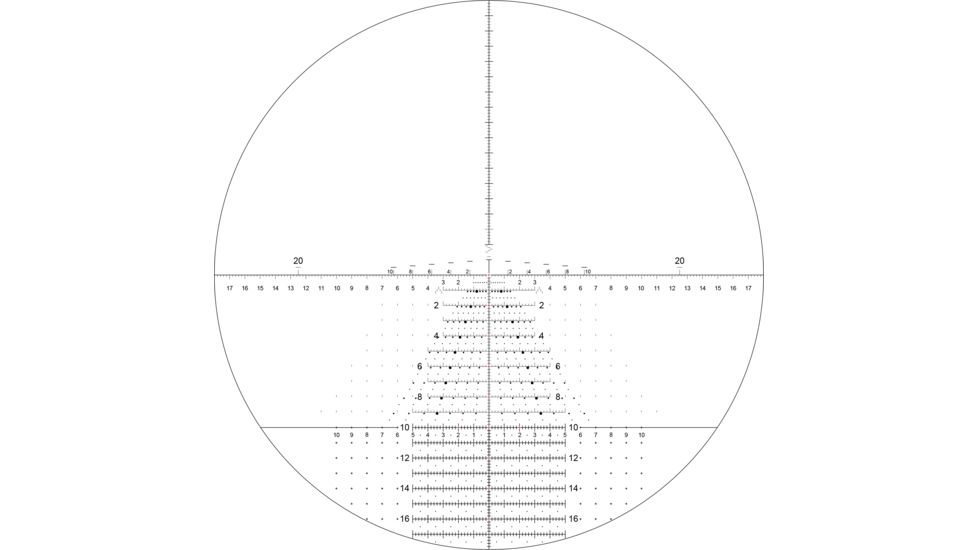 NightForce NX8 Rifle Scope, 2.5-20X50mm, 30mm Tube, First Focal Plane, F1, ZeroStop, .1 Mil-Radian , DigIllum, TReMoR3 Reticle, C631