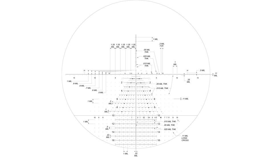 NightForce NX8 Rifle Scope, 2.5-20X50mm, 30mm Tube, First Focal Plane, F1, ZeroStop, .1 Mil-Radian , DigIllum, TReMoR3 Reticle, C631