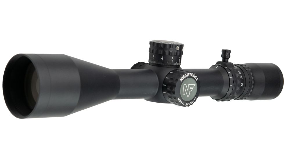 NightForce NX8 Rifle Scope, 4-32X50mm, 30mm Tube, First Focal Plane, F1, ZeroStop, .1 Mil-Radian, DigIllum, PTL, Mil-XT Reticle, C634