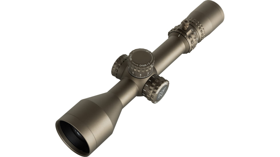 NightForce NX8 ZeroStop Rifle Scope, 2.5-20mm, 30mm Tube, F1/FFP, MIL-XT Reticle, Dark Earth, C665