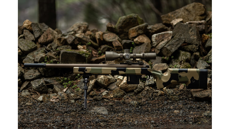 NightForce NX8 ZeroStop Rifle Scope, 2.5-20mm, 30mm Tube, F1/FFP, MIL-XT Reticle, Dark Earth, C665