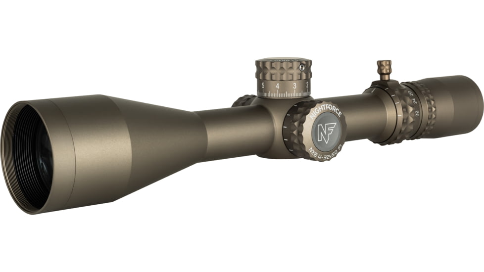 NightForce NX8 ZeroStop Rifle Scope, 4-32mm, 50mm Tube, MIL-XT Reticle, Dark Earth, C667
