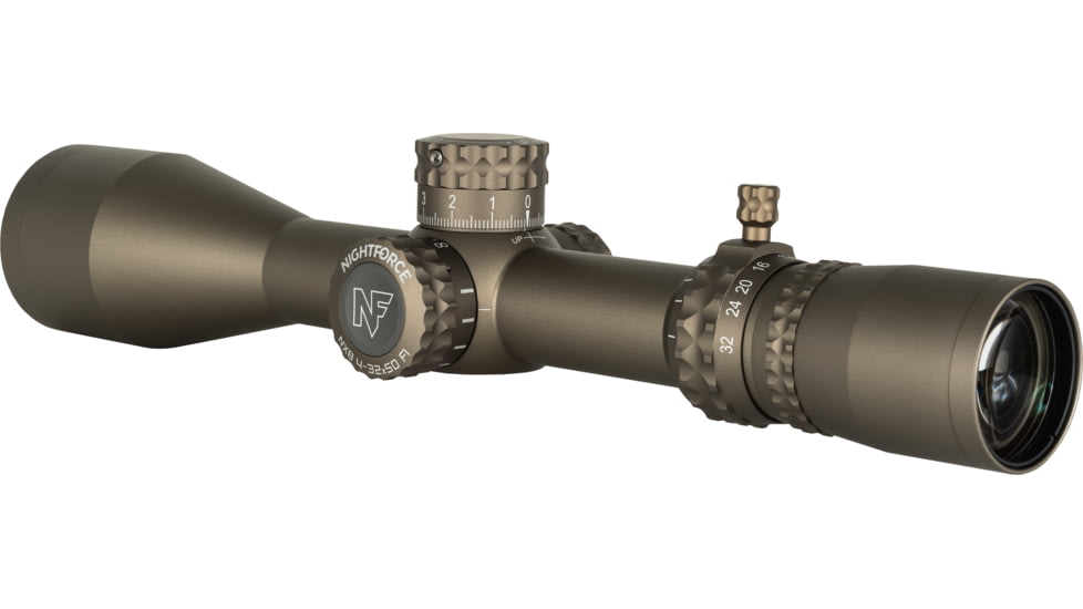 NightForce NX8 ZeroStop Rifle Scope, 4-32mm, 50mm Tube, MIL-XT Reticle, Dark Earth, C667