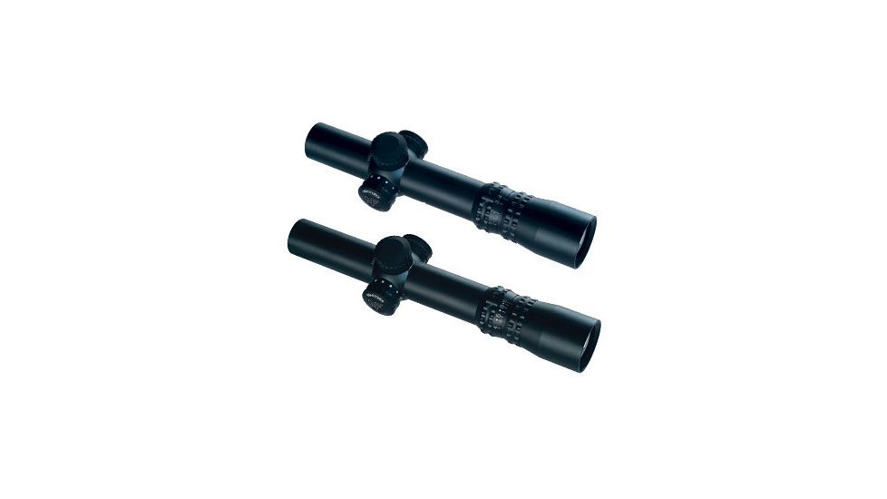 DMO, NightForce NXS Compact ZeroStop Rifle Scope, 1-4x24mm, .250 MOA Mil-Dot Reticle C123