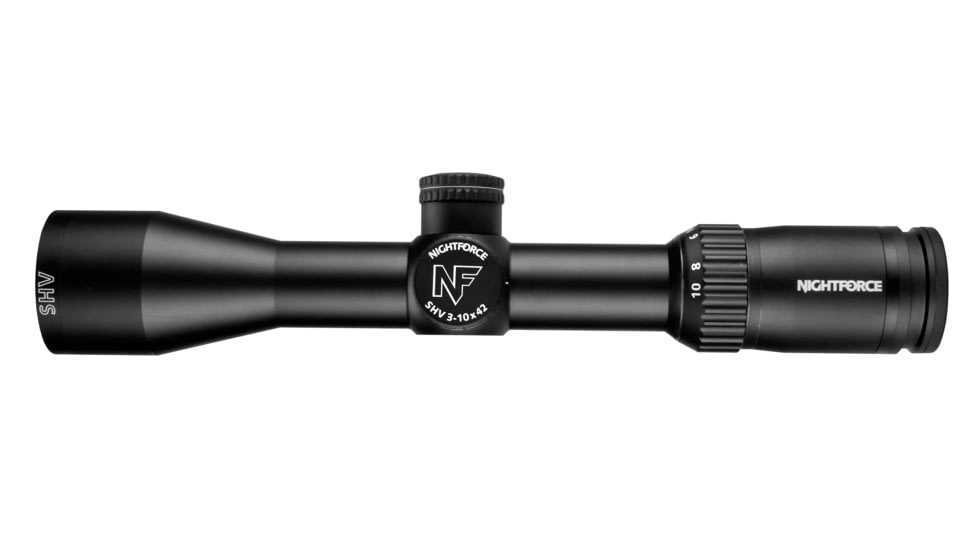 NightForce SHV 3-10x42mm .250MOA Rifle Scope, Illuminated Forceplex, Black, C611